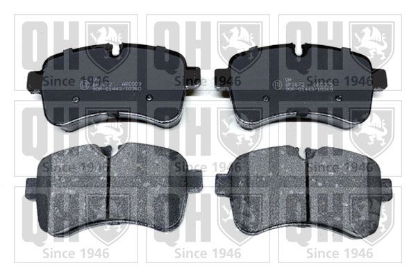 Zestaw klocków hamulcowych, hamulce tarczowe QUINTON HAZELL BP1672