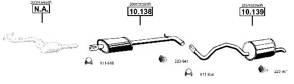Układ wydechowy ASMET RE100585