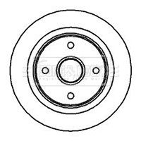 Tarcza hamulcowa BORG & BECK BBD5862S