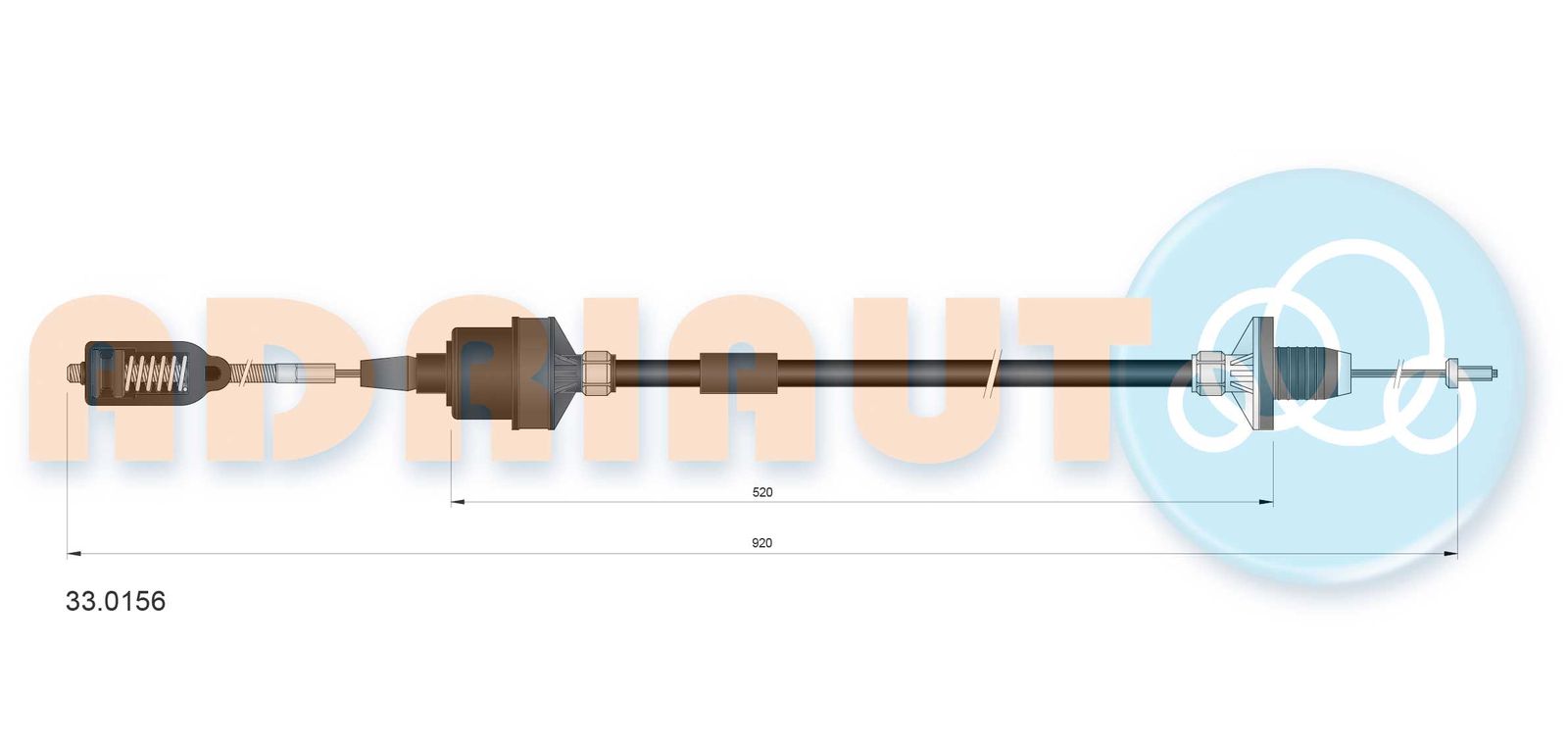Cablu ambreiaj ADRIAUTO 33.0156