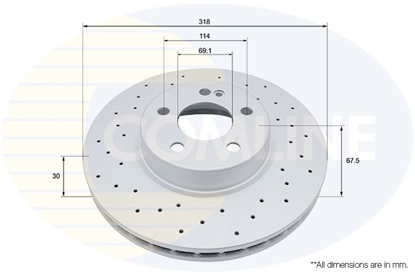 Tarcza hamulcowa COMLINE ADC5096V