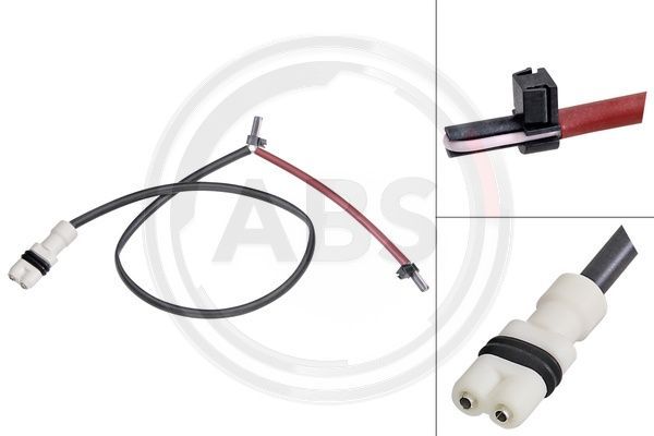 Styk ostrzegawczy, zużycie okładzin hamulcowych A.B.S. 39545