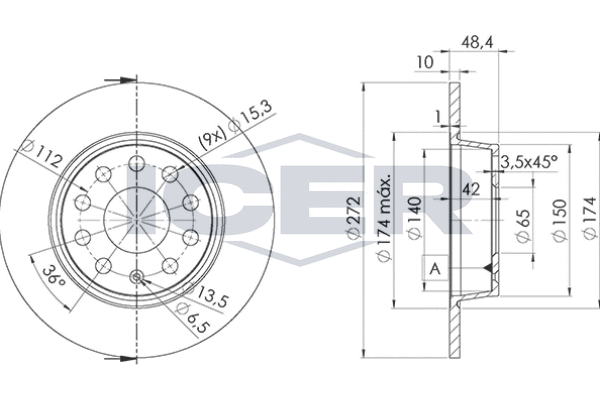 Tarcza hamulcowa ICER 78BD5637-2