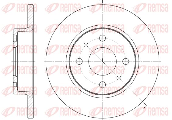 Tarcza hamulcowa KAWE 6089 00
