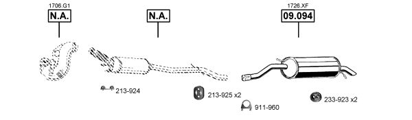 Układ wydechowy ASMET CI091003
