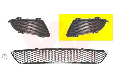Levně Větrací mřížka, nárazník VAN WEZEL 2754591
