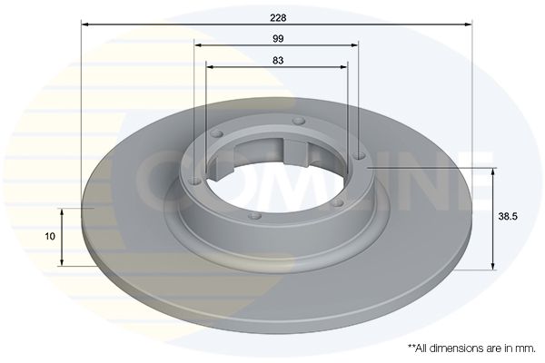 Tarcza hamulcowa COMLINE ADC5123