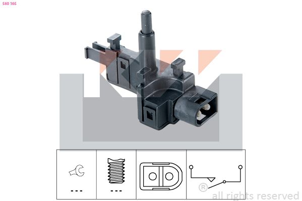 Przełącznik, światło cofania KW 560 165