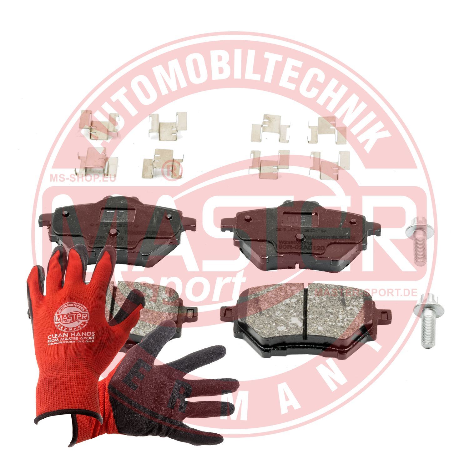 Zestaw klocków hamulcowych, hamulce tarczowe MASTER-SPORT GERMANY 13046038712N-SET-MSP