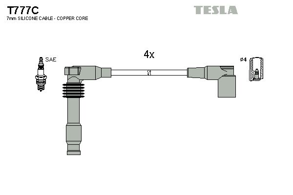 Set cablaj aprindere TESLA T777C