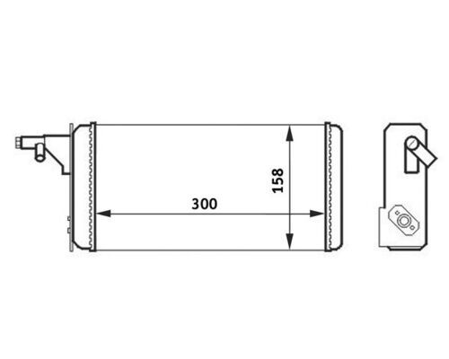 Wymiennik ciepła, ogrzewanie wnętrza MAHLE AH 40 000S
