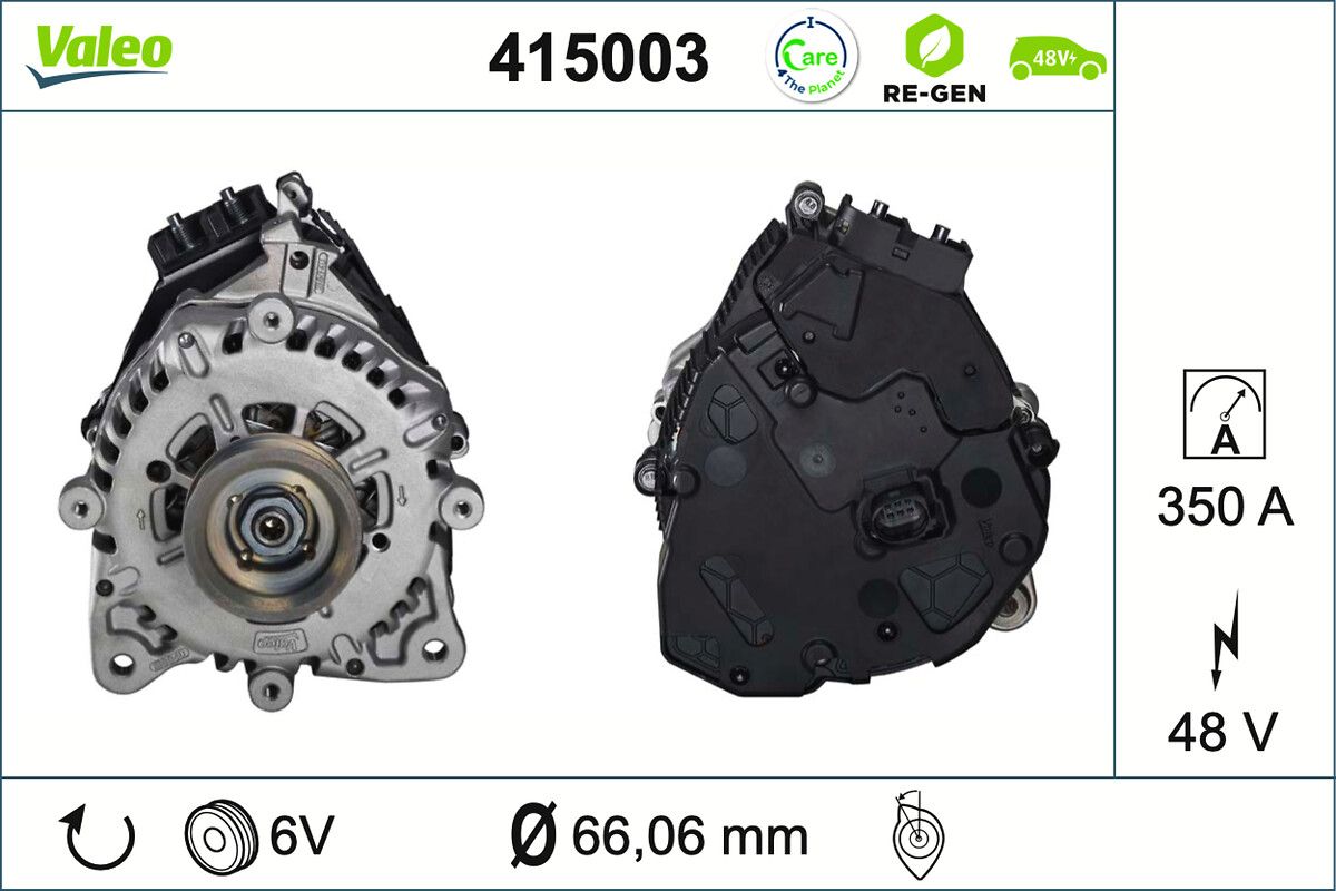 Generator start VALEO RE-GEN 48V IBSG 415003