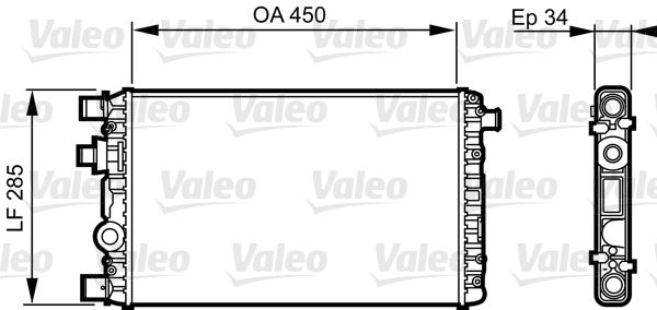 Radiator, racire motor VALEO 732789