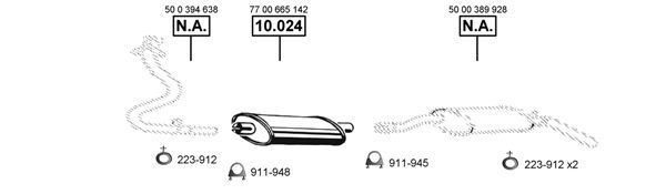 Układ wydechowy ASMET RE102140