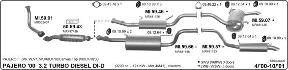 Układ wydechowy IMASAF 555000025