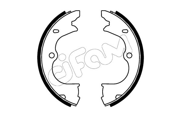 Zestaw szczęk hamulcowych, hamulec postojowy CIFAM 153-743