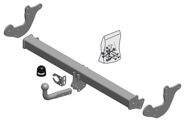 Zestaw zaczepu przyczepy BRINK 687200