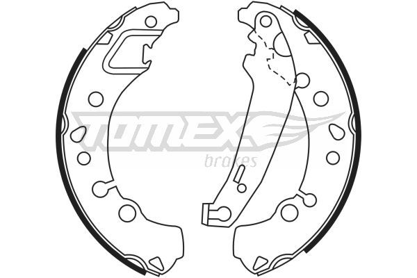 E-shop Sada brzdových čeľustí TOMEX Brakes 23-45