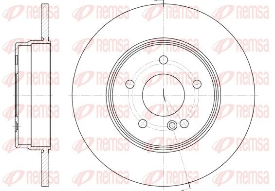Brzdový kotúč REMSA 6801.00