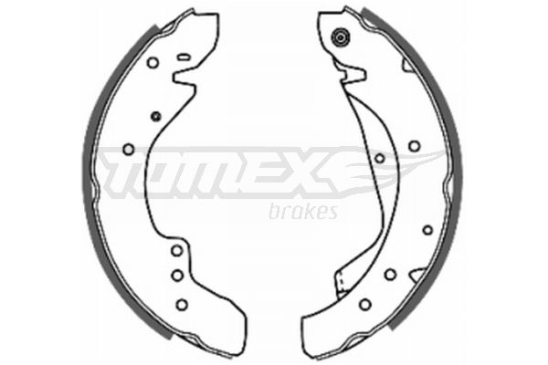 Sada brzdových čelistí TOMEX Brakes 20-59
