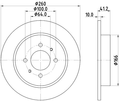 Tarcza hamulcowa MINTEX MDC953
