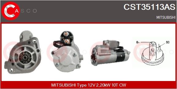 Levně Startér CASCO CST35113AS