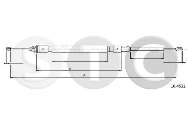 Cięgło, hamulec postojowy STC T480841