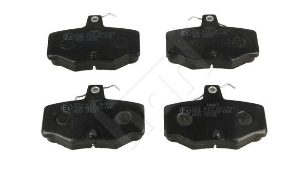 Zestaw klocków hamulcowych, hamulce tarczowe HART 221 619