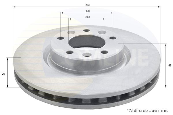 Tarcza hamulcowa COMLINE ADC2725V
