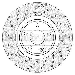Tarcza hamulcowa BORG & BECK BBD5355
