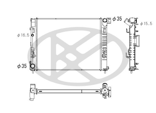 Radiator, racire motor KOYORAD PL493913