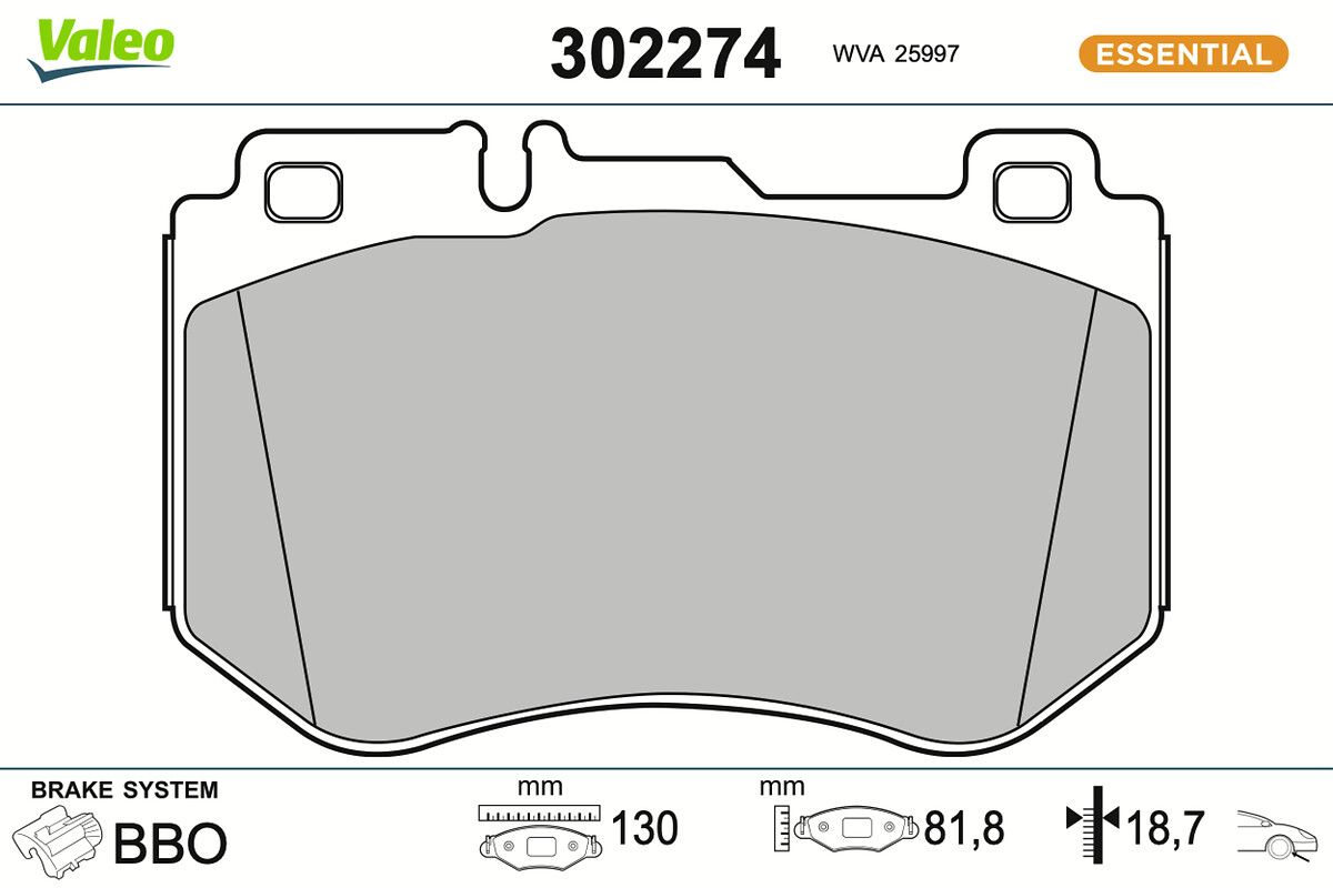 Комплект тормозных колодок, дисковый тормоз