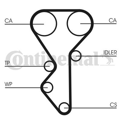Pasek rozrządu CONTINENTAL CTAM CT955