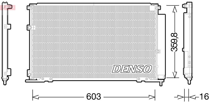 Kondenzátor, klimatizace DENSO DCN50047