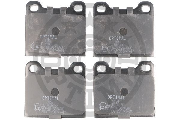 Zestaw klocków hamulcowych, hamulce tarczowe OPTIMAL BP-09154