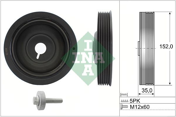 Zestaw koła pasowego, wał korbowy SCHAEFFLER INA 544005420