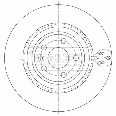 Tarcza hamulcowa BORG & BECK BBD5471