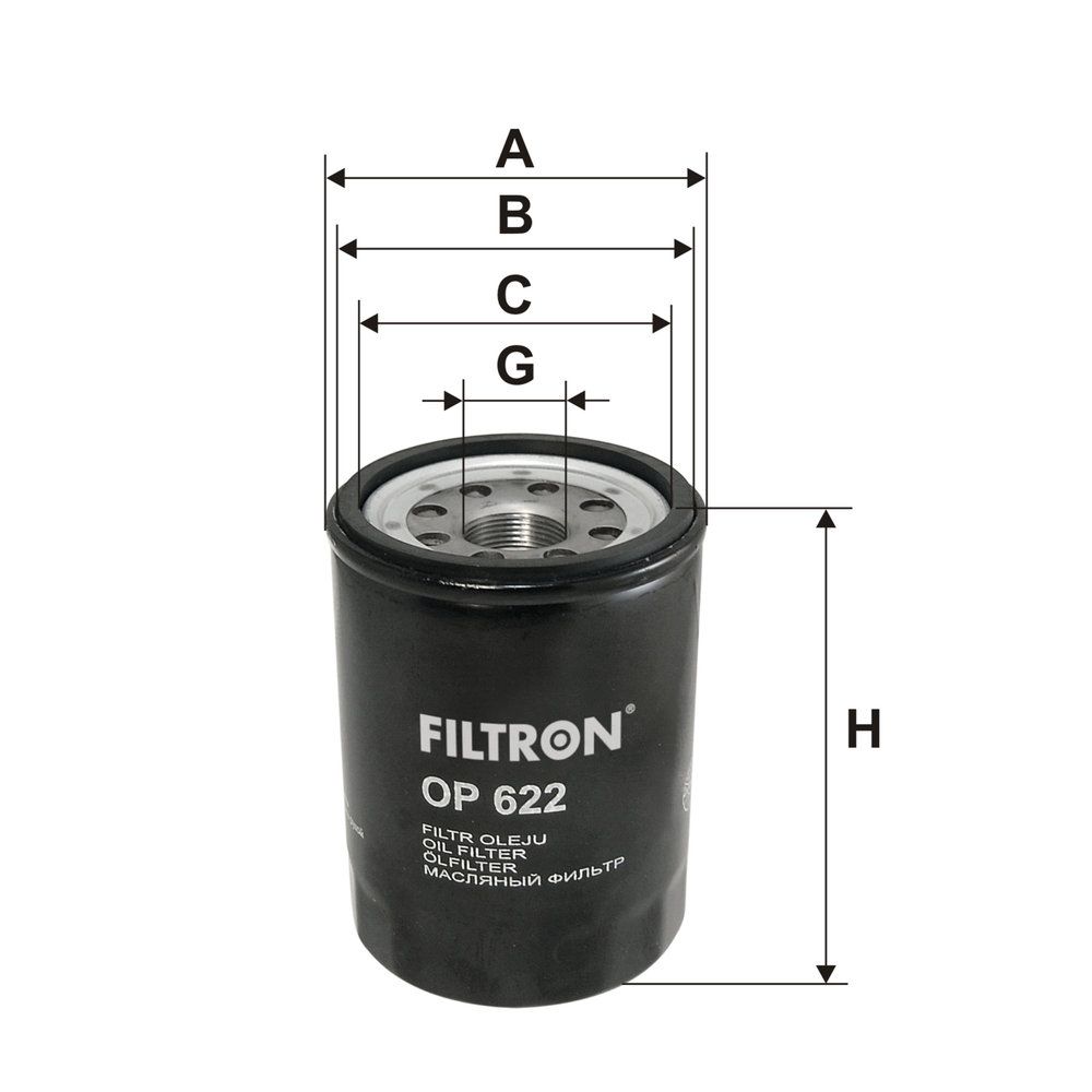 Levně Olejový filtr FILTRON OP 622