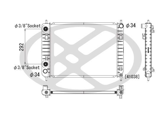 Radiator, racire motor KOYORAD PL311908R