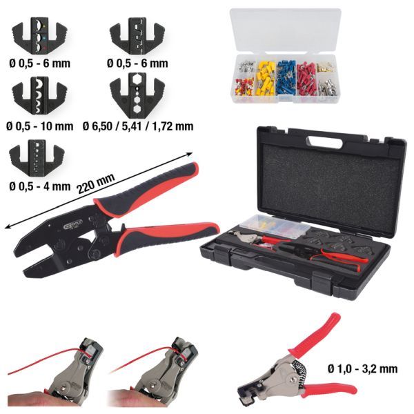 Krimpovací kleště - set KS TOOLS 115.1400