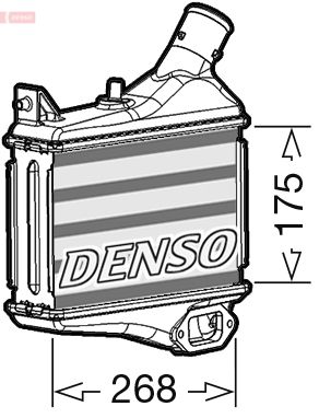 Intercooler, compresor DENSO DIT40011