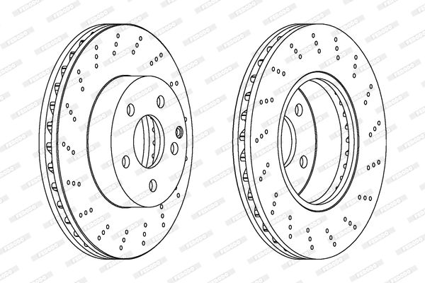 Tarcza hamulcowa FERODO DDF1693C