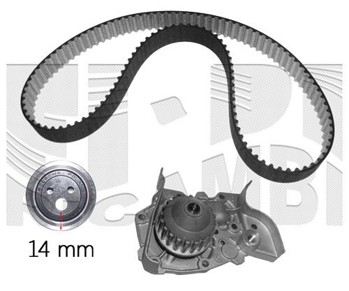 Pompa wodna + zestaw paska rozrządu CALIBER 0590KRW