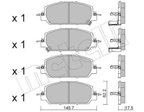 Piduriklotsi komplekt,ketaspidur