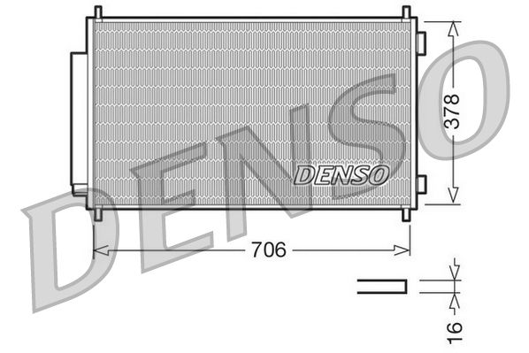 Kondenzátor, klimatizace DENSO DCN40002