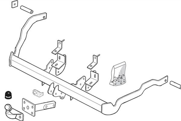 Zestaw zaczepu przyczepy BRINK 408600