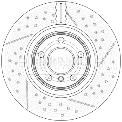 Tarcza hamulcowa BORG & BECK BBD7008S