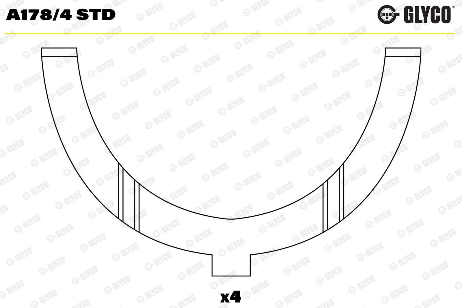 Saiba distantier, arbore cotit GLYCO A178/4 STD