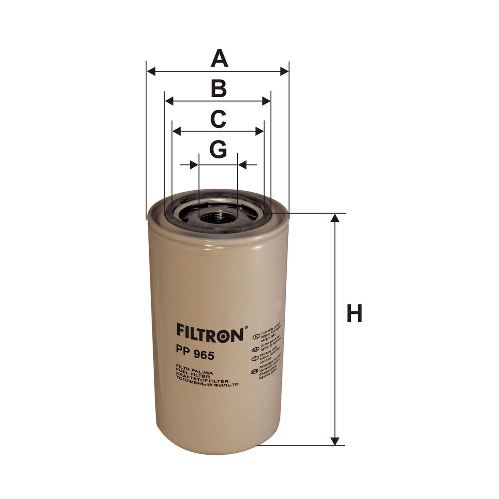 Levně Palivový filtr FILTRON PP 965