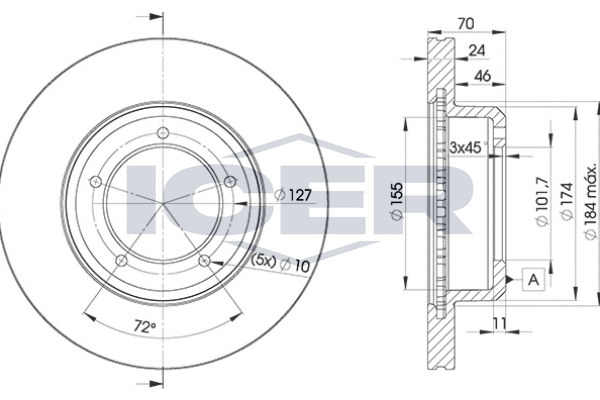 Tarcza hamulcowa ICER 78BD0902-2